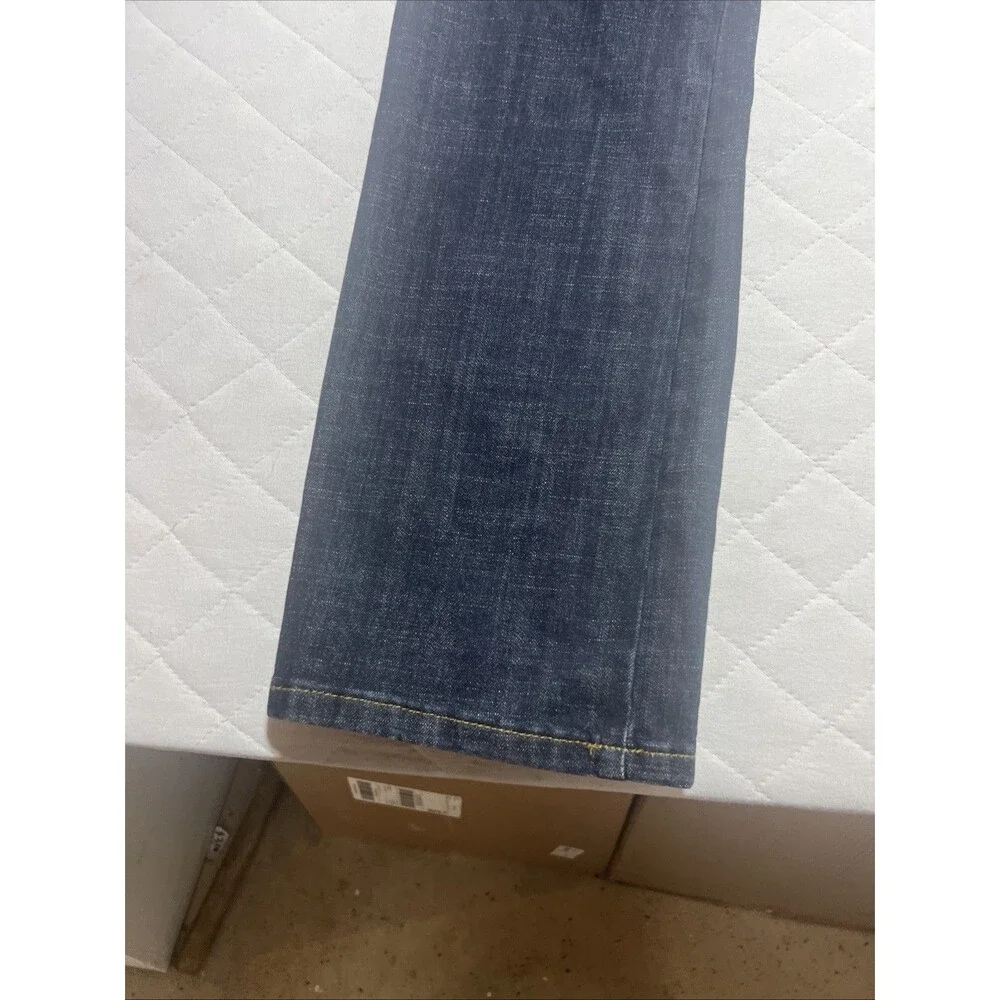 Wrangler Retro Jeans Men 36x34 Slim Boot Cut Blue Denim Workwear Rodeo Stretch
